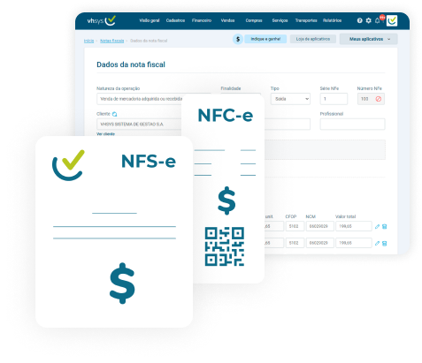 Emissão de notas fiscais